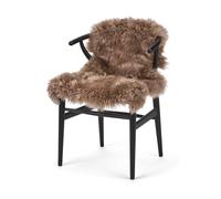 Nordic Sheep Sheepskin Long Hair 90x60 cm | Bedside rugs for bedrooms, sofa, chair or the dining table | Each Sheepskin rug is unique and created by nature | Small Fluffy Rug in color Light Brown