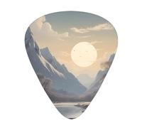 Nordic Silence Wzywhj Prints Abs Guitar Picks 12 Piece, Easy Grip Uke Picks For Your Bass, Ukulele, Acoustic Or Electric Guitar