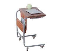 Nordic Simple Mobile Coffee Table - Mini Bedside Side Table with Wheels for Small Bedrooms & Sofas - Modern Compact Design for Easy Mobility