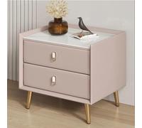 Nordic Small Bedside Table with 2 Drawers Wooden Nightstand Compact Side Table for Small Spaces Ideal for Bedroom Living Room Entryway Home Office Slate Finish
