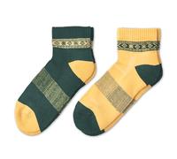 NORDIC Socks 2 Pairs, Low Cut Lightweight Merino Wool Walking Socks, Outdoor Socks, Anti-Blister Performance Socks (3-5, Traveler)