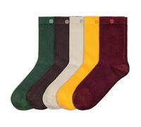 NORDIC Socks Merino Wool Everyday Dress Socks for Men & Women, 5-Pack Crew, Unisex, Classic Black Socks with Stay-Put Fit, Anti-Blister (UK, Alpha, XXL, XXL, Regular, Regular, Nature)