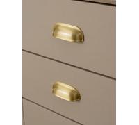 Nordic Solid Brass Brushed Round Knob Kitchen Cabinet Handle Gold Wardrobe Long Handle Furniture Hardware(Diameter-30mm)