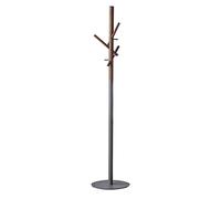 Nordic Solid Wood Coat Rack Stand - Modern Minimalist Walnut Furniture for Living Room & Bedroom - Stylish & Functional Coat Organizer