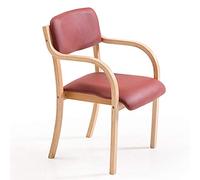 Nordic Solid Wood Dining Chair Modern Minimalist Armchair with Open Back Stylish Single Study Chair for Home & Office Comfortable & Design