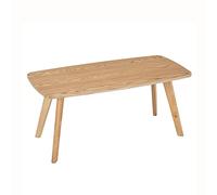 Nordic Solid Wood Rectangular Coffee Table - Simple Design for Living Room, Dining, re, and Computer Use