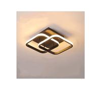 Nordic Style Acrylic Chandelier Modern Led Ceiling Light Black Creative Ceiling Lamp for Bedroom, Kitchen, Corridor, Restaurant, Balcony, Warm White