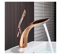 Nordic Style All-Copper Basin Faucet- Light Luxury Style Simple Creative undercounter(Rose Gold)