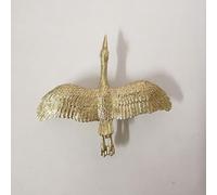 Nordic Style Brass Wild Goose Cabinet Handle, Aesthetically Pleasing Pure Brass Drawer Handles, For Cabinets, Wardrobes, Drawers, Or Shoe Storage(88 * 80 * 17)