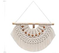 Nordic Style Cotton Tapestry 40x55cm Neutral Tones(A) | Sturdy cotton rope, textured natural look, minimalist design, 40x55cm size, living room accent