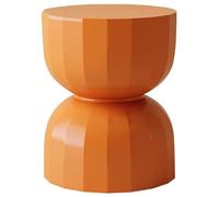 Nordic Style Hourglass Shape Side Table, Living Room High-end ABS Coffee Table, Art Decoration, No Installation Required