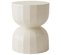 Nordic Style Hourglass Shape Side Table, Living Room High-end ABS Coffee Table, Art Decoration, No Installation Required