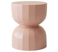 Nordic Style Hourglass Shape Side Table, Living Room High-end ABS Coffee Table, Art Decoration, No Installation Required