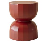 Nordic Style Hourglass Shape Side Table, Living Room High-end ABS Coffee Table, Art Decoration, No Installation Required