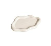 Nordic style irregular exquisite jewelry storage display plate-matte white clouds