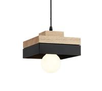 Nordic Style Metal And Wooden Chandelier, Creative And Personalized Hanging Light Lampshade, FlushMount Ceiling Lamp, Bar Balcony Decoration Lighting Fixtures, E27 Light Source Single Head Pen