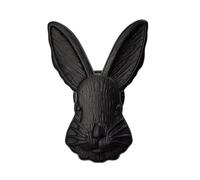 Nordic Style Rabbit Shape Cabinet Door Handle Cupboard Handles Drawer Pulls Decor Solid Brass Furniture Hardware Drawers Handles(Black)