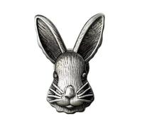 Nordic Style Rabbit Shape Cabinet Door Handle Cupboard Handles Drawer Pulls Decor Solid Brass Furniture Hardware Drawers Handles(Gray)