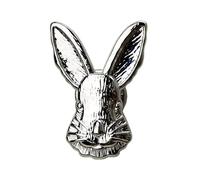 Nordic Style Rabbit Shape Cabinet Door Handle Cupboard Handles Drawer Pulls Decor Solid Brass Furniture Hardware Drawers Handles(Silver)