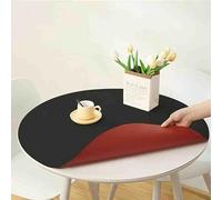 Nordic Style Round TableclothWipeable PVC Imitation Table Design Easy Cleanup Perfect for Di and Kitchen Decor Stain Resistant Durable and Stylish