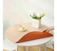 Nordic Style Round TableclothWipeable PVC Imitation Table Design for Effortless Cleanup Perfect for Di Room & Kitchen Decor Durable & Stylish