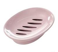 Nordic Style Soap Dish with Two Tiers for Bathroom Sink - Draining Soap Holder No Drilling Required PP Material Shower Organizer Blue 15.5cm(Pink)