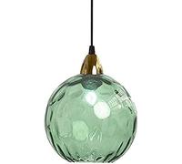 Nordic Style Stained Glass Lampshade Pendant Lighting, Creative Diameter 20cm/7.8in, Simple Decoration Chandelier, Hand-blown Glass Mini Hanging Lamp, Bedroom Bedside Droplight,E