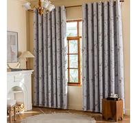 Nordic Style Thermal Blackout Curtains, 2 Pack, Laminated Polyester, Ideal for Bedroom, Living Room, Studio, White, 52"x95" (132x241cm)