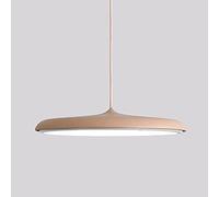 Nordic Style Three-Color Dimming Simple Classic Iron Pendant Light High Translucent Acrylic Lampshade Dining Room Living Room Bar Decoration Hanging Lamp (Rose d 9.8in)