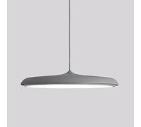 Nordic Style Three-Color Dimming Simple Classic Iron Pendant Light High Translucent Acrylic Lampshade Dining Room Living Room Bar Decoration Hanging Lamp (Natural 9.8in)
