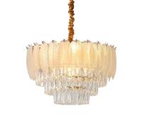 Nordic Style Wall Light Wall Lighting Fixtures Gold Crystal Chandelier Feather Frosted Glass Drum Pendant Light Large Round Foyer Pendant Lamp Interior Decor Fixtures for Bedroom Living