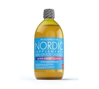 Nordic Supplements® High Strength Omega 3 Fish Oil Liquid 500ml - Mixed Berry Flavour - Ultra-Pure & Great Tasting - Supports Heart, Brain & Vision Health