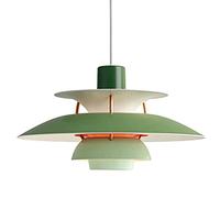 Nordic Suspension Lamp Adjustable Height Industrial Design Chandelier with Gradient Colors Danish Aluminum Pendant Light for Restaurants and Home Decor