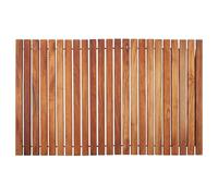 Nordic Teak 100% Solid Teak Wood String Mat - Indoor and Outdoor Use - Non-Slip Wooden Platform for Sauna, Pool, Hot Tub Flooring Decor and Protector (Oiled Finish, 31.4" x 19.6")