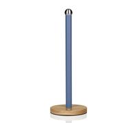 Nordic Towel Pole with Bamboo Base Blue