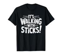 Nordic Walking Enthusiast Proudly Owning Stereotype Humor T-Shirt