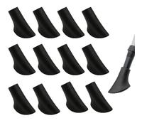 Nordic Walking Pads, 12 Pieces/6 Pairs, High-Quality Rubber Buffer for Asphalt and Terrain, Compatible with All Standard Nordic Walking Poles and Hiking Poles, 10 mm Diameter