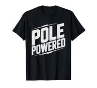 Nordic Walking Pole Powered Minimalist Humor Identity Walker T-Shirt