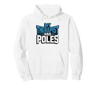 Nordic Walking Therapy Humor Twist Identity Funny Walker Pullover Hoodie
