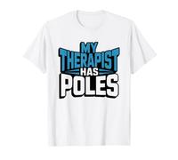 Nordic Walking Therapy Humor Twist Identity Funny Walker T-Shirt