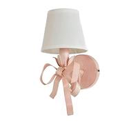 Nordic Wall Light Bow Princess Wall Sconce French Style Bedroom Bedside Lamp for Girls Room, Fairy Wall Mount Lighting Fixture Home Art Deco Sconces, E14 Headboard Lamps