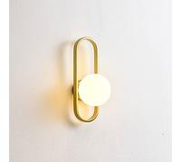 Nordic Wall Light,Mi Bubble Ball Glass Lampshade E27 Light Luxury s,Bedroom Bed Living Room Backg Wall Corridor Modern Decorative Wall Lights 40 * 15cm