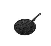 Nordic Ware 01908 Autumn Leaves Pancake Pan, Aluminium, 2.25 inches, Black