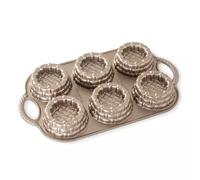Nordic Ware 3D baking mould "mini cake bases", aluminium