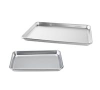 Nordic Ware Natural Aluminum Commercial Baker's Half Sheet and Baker's Quarter Sheet by Nordic Ware