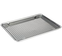 Nordic Ware 43172AMZM Half Sheet with Oven Safe Nonstick Grid, Aluminum, Natural