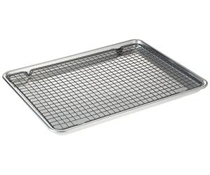 Nordic Ware 43172AMZM Half Sheet with Oven Safe Nonstick Grid, Aluminum, Natural