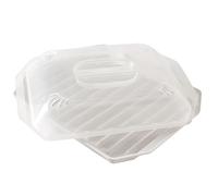 Nordic Ware 60109 Bacon Rack with Lid, BPA & Melamine-Free Plastic, White