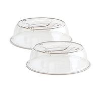 Nordic Ware 65043AMZ Deluxe Plate Covers, 2 Pack, Plastic, Clear