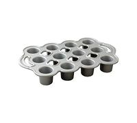 Nordic Ware 82848 Cast Aluminium 12 x 3/4 Cup Muffin Tray Non-Stick Pan Made in The USA, Silver/Gray